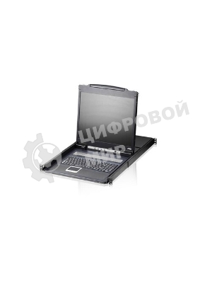 Переключатель/switch, KVM, 1 user консоль LCD/ЖК 19 =16 cpu/портов/port PS2/USB+VGA, с KVM-шнурами PS2 1х1.8м.;USB 1x1.8м., 1280x1024, 1U 19, исп.спец.шнуры, OSD, каскад 256, лат./рус.клав 16PLCD KVMP SWITCH 19INCH