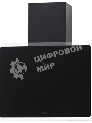 Вытяжка кухонная вертикальная Krona AURA 600 FRAME BLACK S черный с прозрачным кантом