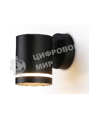 Светильник Ambrella light ST3327 BK черный IP54 GX53 max 15W 110*85*125