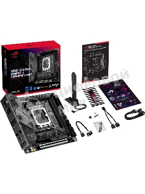Материнская плата ASUS ROG STRIX B860-I GAMING WIFI, LGA1851, Intel B860, 2xDDR5, 4xSATA, 2xM.2, 1xPCIe 5.0 x16, DisplayPort, HDMI, USB Type-C, 1x2.5Gb LAN, Thunderbolt, 2x3.5 мм, 7.1, mini-ITX