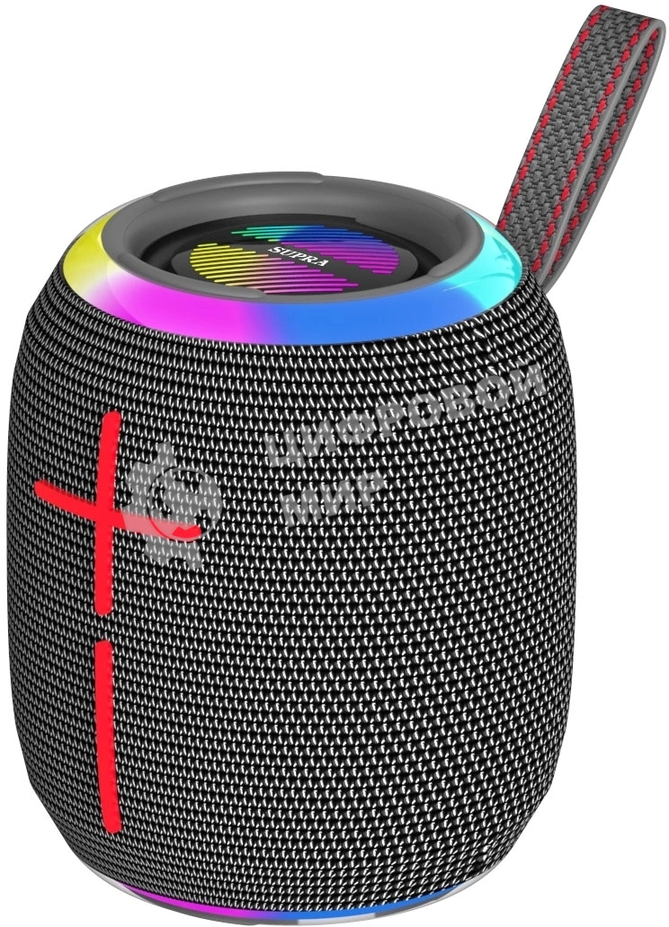 Колонка портативная Supra BTS-515 черный 20W 1.0 BT/3.5Jack/USB 10м 2400mAh