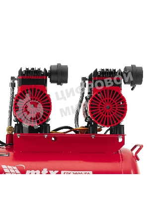 Компрессор безмасляный малошумный SPC 3000/50, 3000 Вт, ресивер 50 л, 520 л/мин MTX