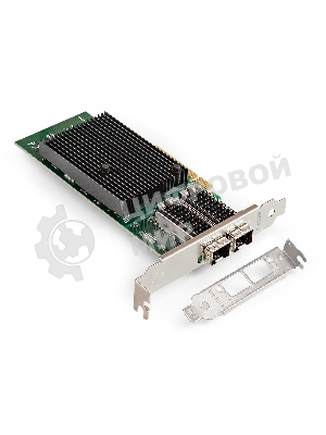 Сетевой адаптер ExeGate EXE-X710-2SFP+ (PCI-E x8 v.3, порты 2x SFP+, Dual 10Gb/s, Server NIC Chipset Intel FTXL710)