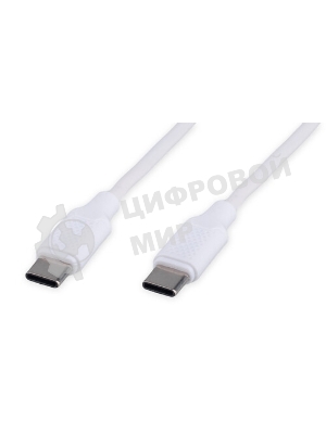 Кабель USB2.0 Cablexpert CC-USB2-AMCM-66W-1.8M-W, AM/Type-C, 6A, 66Вт, QC3.0, 1.8м, медь, белый, пакет