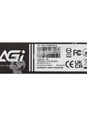 Накопитель SSD AGI AGI1T0G43AI818, 1Tb, PCIe 4.0 x4, M.2 2280, NVMe, R/W 4700/2800