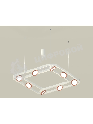 Светильник Ambrella light XB9177103/8 SWH/PPG белый песок/золото розовое полированное GX53 (C9177, N8126)