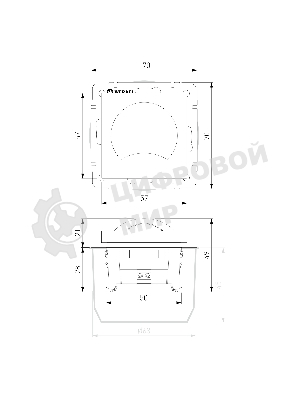 Встраиваемая LED подсветка Werkel Moon W1154408 (черный матовый)