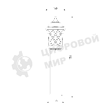 GL 1018F / Светильник садово-парковый Cassiopeya F черное золото
