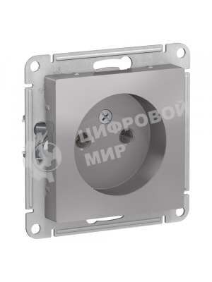 Механизм розетки 1-м СП AtlasDesign без заземл. 16А алюм. SchE ATN000341