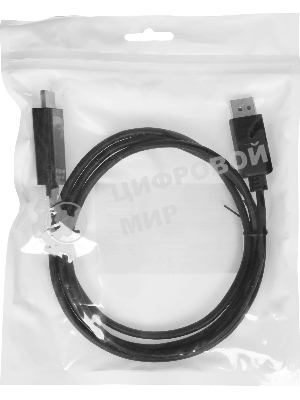 Кабель KingPrice KP-DP1.2-HD2.0-1.5m ver2.0 DisplayPort (m) HDMI (m) 1.5м черный