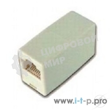 Коннектор проходной адаптер RJ45 Gembird Соединитель RJ-45F/RJ-45F TA350/1