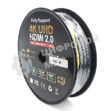 Активный оптический кабель Cablexpert HDMI, 100м, v2.0, 19M/19M, AOC Premium Series, позол.разъемы, экран, коробка