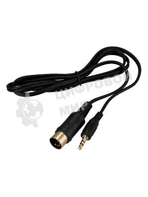 Шнур Rexant DIN 5 Pin - Stereo 3,5 мм, длина 1,5 метра (GOLD)