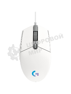 Мышь проводная Logitech G102 LIGHTSYNC белый, 8000 dpi, USB, кнопки - 6