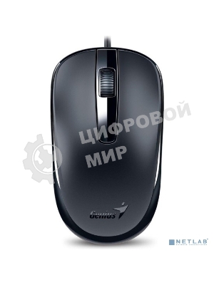 Мышь проводная Genius DX-120 черный, 1000 dpi, USB, кнопки - 3
