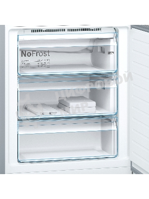 Холодильник Bosch KGN49LB30U черный двухкамерный 330/105л морозилка снизу, No Frost