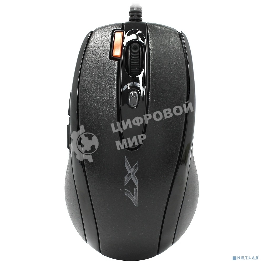 Мышь проводная A4Tech XL-750BK черный/красный, 3600 dpi, USB, кнопки - 7