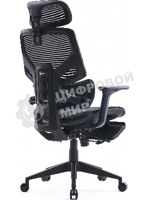 Кресло Cactus CS-CHR-MC01-BLBK синий, сетка, подголовник, подставка для ног