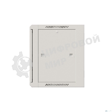 Шкаф коммутационный NTSS Премиум (NTSS-W12U6060GS-2) настенный 12U 600x600 мм пер. дв. стекл 60 кг серый IP20 сталь