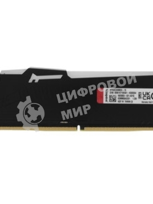 Оперативная память Kingston Fury Beast, DDR5, 16GB (1x16GB), 5200MHz, CL40, DIMM, с радиаторами, RGB, черный