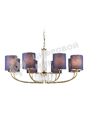Люстра Ambrella light LH71273/8 BS/DB латунь/темно синий E14/8 max 40W D820*840