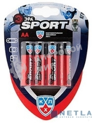 Батарейка щелочная (алкалиновая) LR6-4BL (80/640/20480) (AA) C0038450 ЭРА