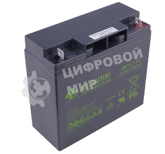 Батарея для ИБП B.B. Battery BC 17-12 (12V 17Ah)