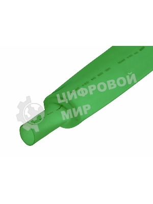 Термоусаживаемая трубка Rexant 35,0/17,5 мм, зеленая, упаковка 10 шт. по 1 м