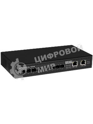 Коммутатор гигабитный Osnovo SW-7028, 8 *SFP 1000Base-FX, 2 x10/100/1000Base-T