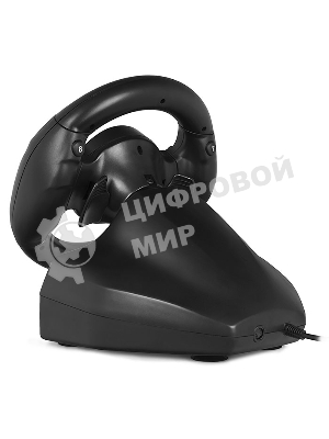 Руль SVEN GC-W300 (педали, вибро, лепестки, D-pad, 10 кл, резин. вставки, PC, цифр. и аналог.