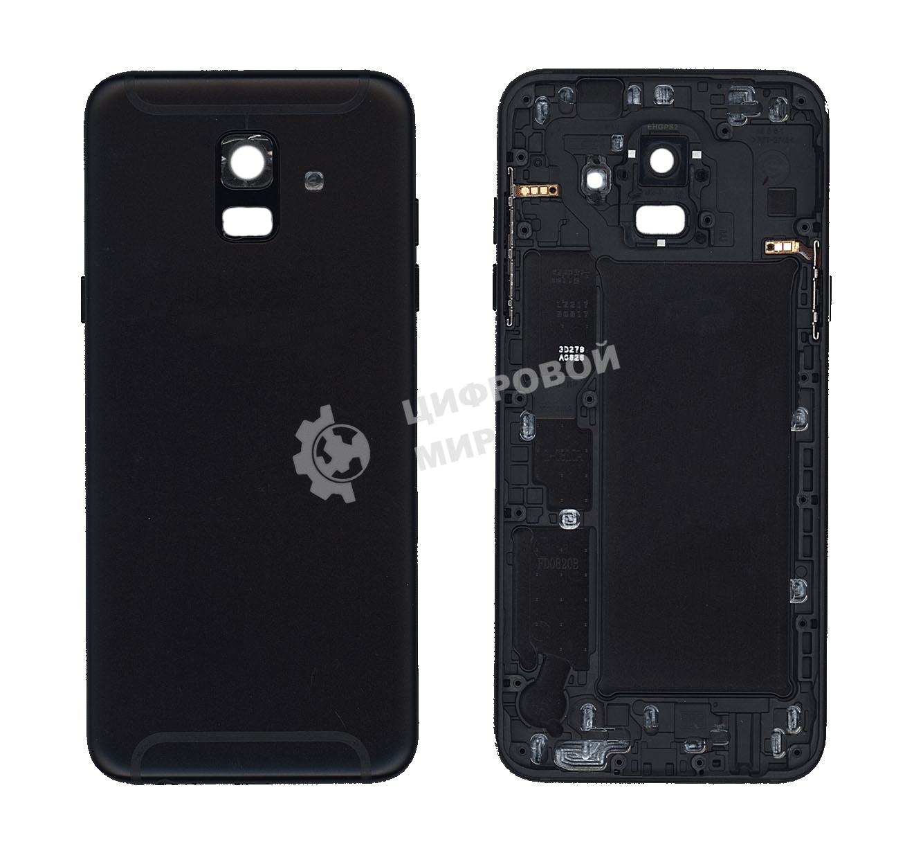 Задняя крышка для Samsung Galaxy A6 (2018) SM-A600F черный