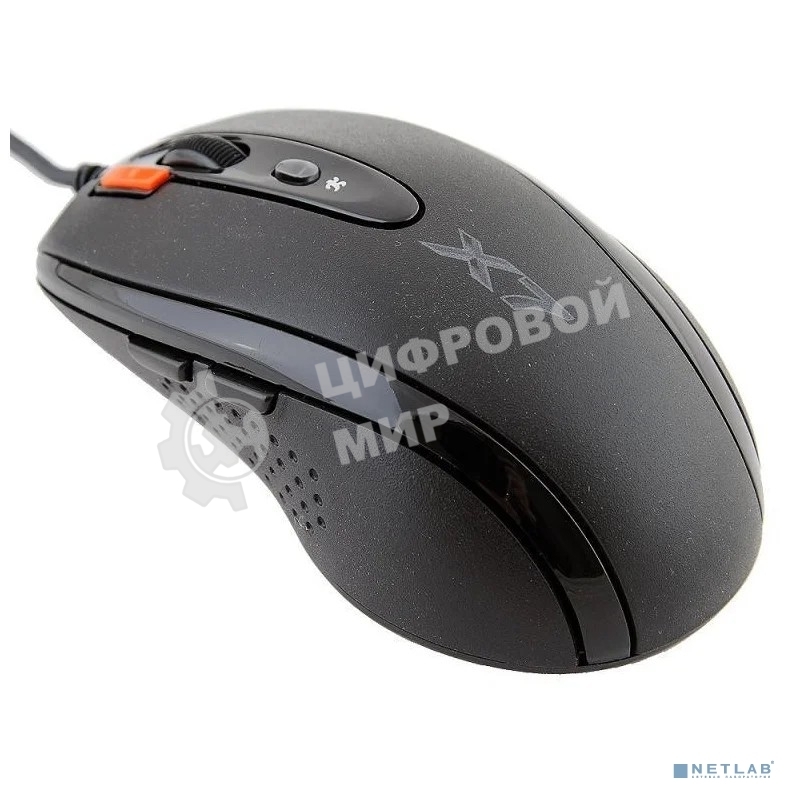Мышь проводная A4Tech XL-750BK черный/красный, 3600 dpi, USB, кнопки - 7