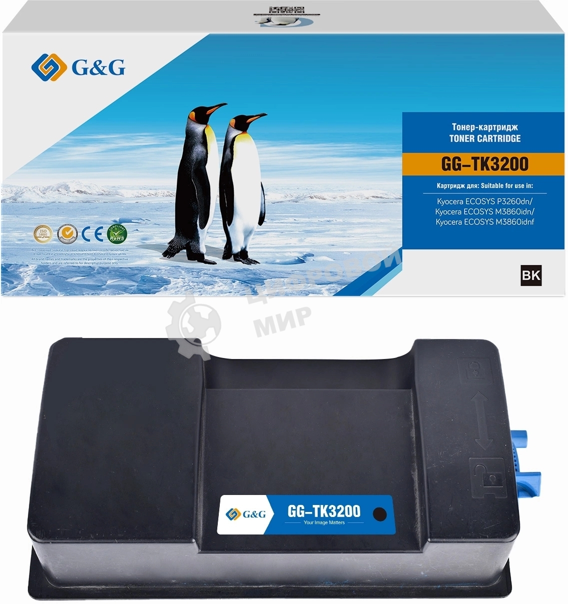 Картридж лазерный G&G GG-TK3200 TK-3200 черный (40000 стр.) для Kyocera ECOSYS P3260dn/M3860idn/M3860idnf