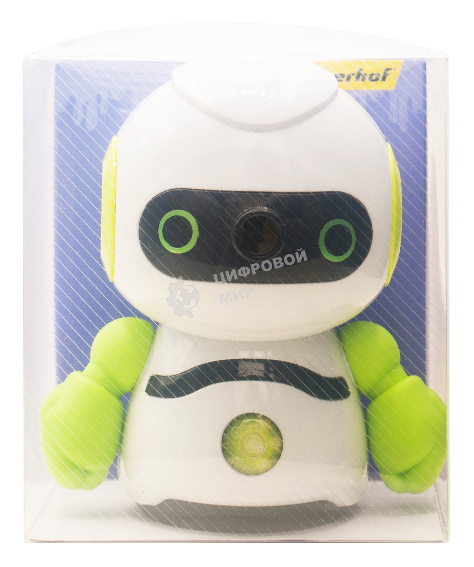 Точилка для карандашей механическая Silwerhof Robot Монстрики, 1 отверстие, пластик