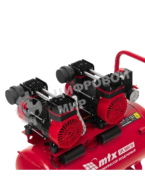 Компрессор безмасляный малошумный SPC 3000/50, 3000 Вт, ресивер 50 л, 520 л/мин MTX