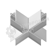 GL3375 WH белый коннектор X-образный для накладного шинопровода 170*170*53.7