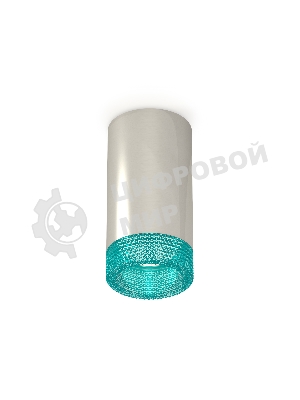 Светильник Ambrella Light XS6325021 PSL/BL серебро полированное/голубой MR16 GU5.3 (C6325, N6153)