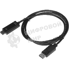 Кабель KingPrice KP-DP1.2-HD2.0-1.5m ver2.0 DisplayPort (m) HDMI (m) 1.5м черный