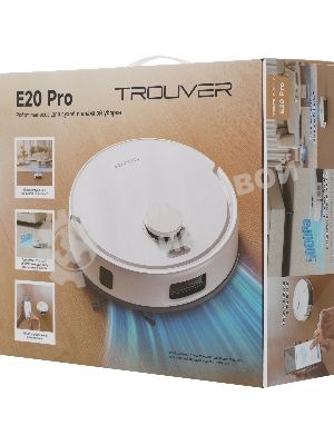 Робот-пылесос Dreame Trouver E20 Pro белый, 3200 мAч Li-Ion, уборка сухая/влажная, пылесборник контейнер 0.33 л