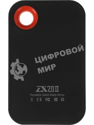 Внешний SSD Netac ZX20 II, 1TB, USB 3.2 Gen 2x2 Type-C, R/W 2000/1800, черный
