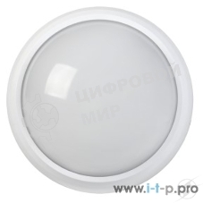 Светильник LED ДПО 5030 12Вт 4000К IP65 круг белый IEK LDPO0-5030-12-4000-K01
