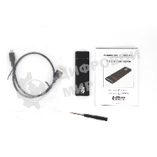 Внешний корпус AgeStar M.2 USB 3.0 NGFF (B-key) AgeStar 3UBNF5C алюминий, черный/серебристый