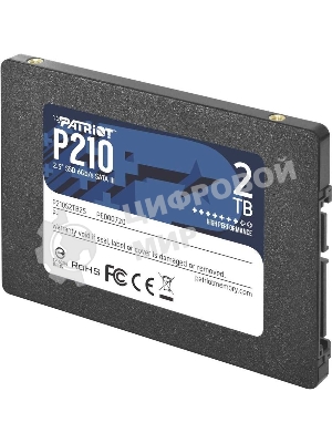 Накопитель SSD Patriot P210, 2Tb, SATA III, 2.5