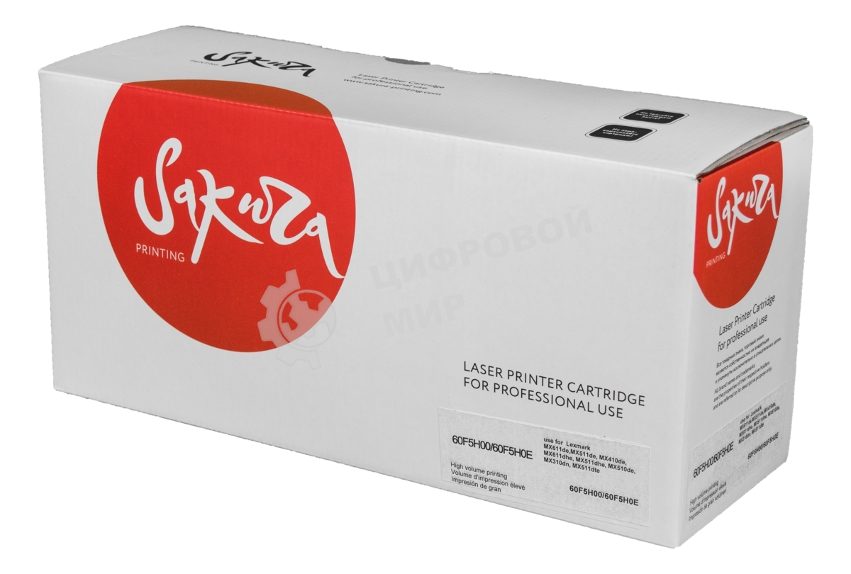 Картридж Sakura 60F5H00/60F5H0E для Lexmark MX611de,MX511de, MX410de, MX611dhe, MX511dhe, MX510de, MX310dn, MX511dte, черный, 10 000 к.