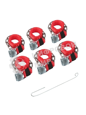 Цепи (браслеты) противоскольжения Rexant для легковых автомобилей, однорядные, к-т 6 шт.