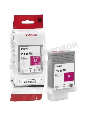 Картридж струйный Canon PFI-107M (6707B001) пурпурный (130 мл) для Canon iP F680/685/780/785