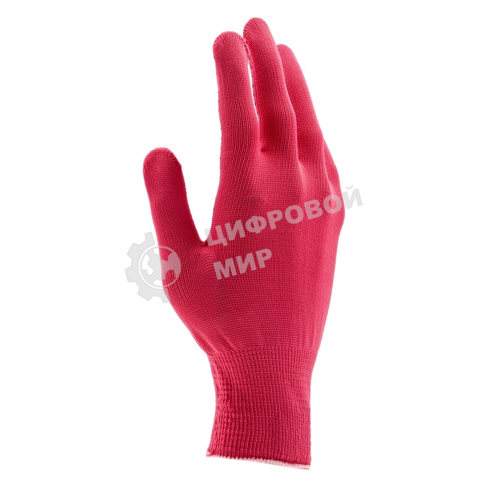 Перчатки из синтетической нити, ПВХ точка, 13 класс, 