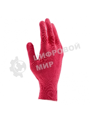 Перчатки из синтетической нити, ПВХ точка, 13 класс, 