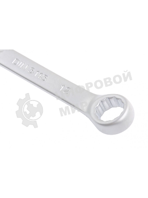 Ключ комбинированный Matrix, 12 мм, CrV, матовый хром