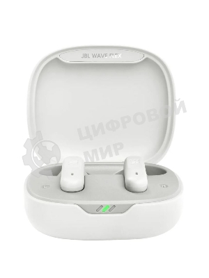 Наушники TWS JBL Wave Flex белый, вкладыши, Bluetooth, быстрая зарядка, до 8 ч